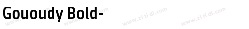 Gououdy Bold字体转换